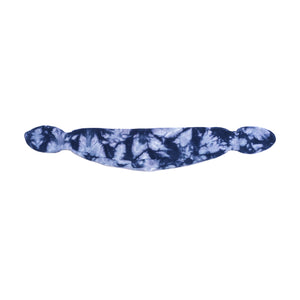 Kids indigo blue tie dye scarf. 